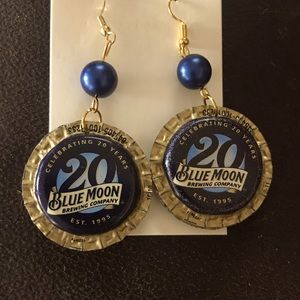 Blue moon earrings